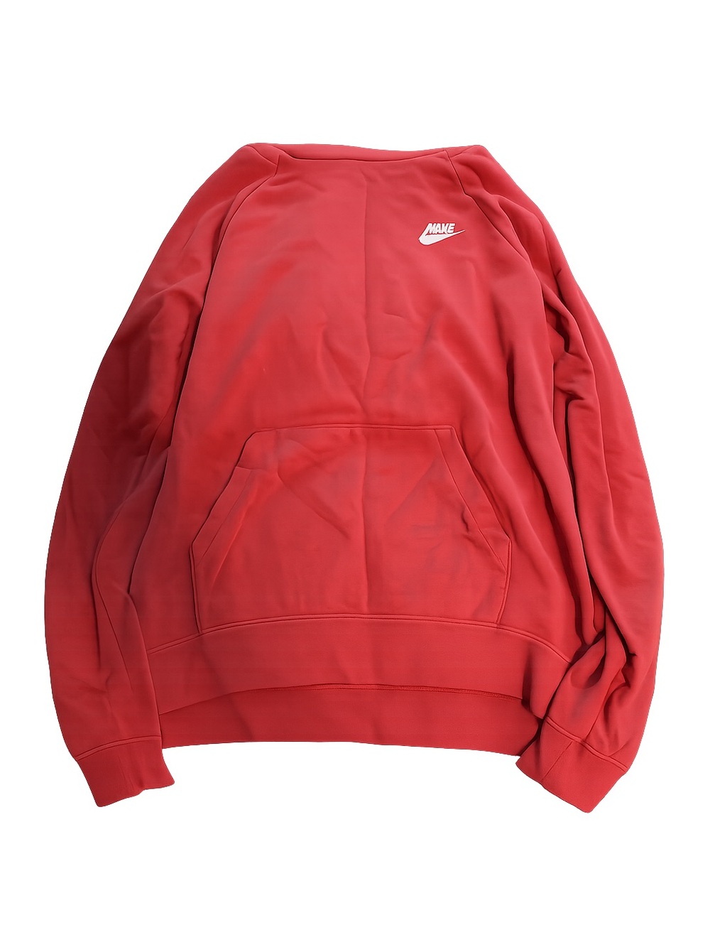 Nike Maroon Pullover Sweatshirt with White Logo Tag - Picture 4 of 5
